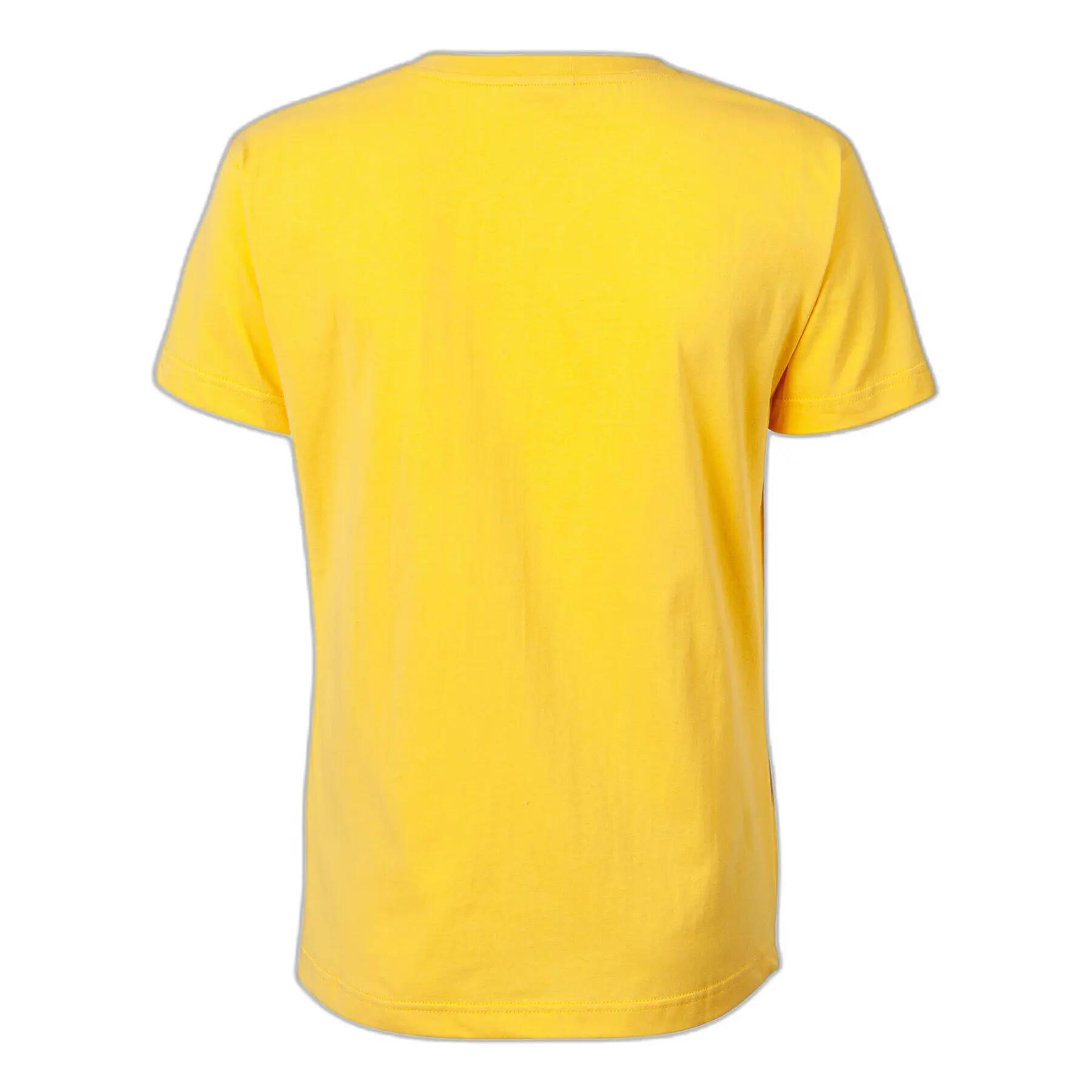 Camiseta Manga Corta Fitness Mujer Joma Versalles Amarillo 2/2