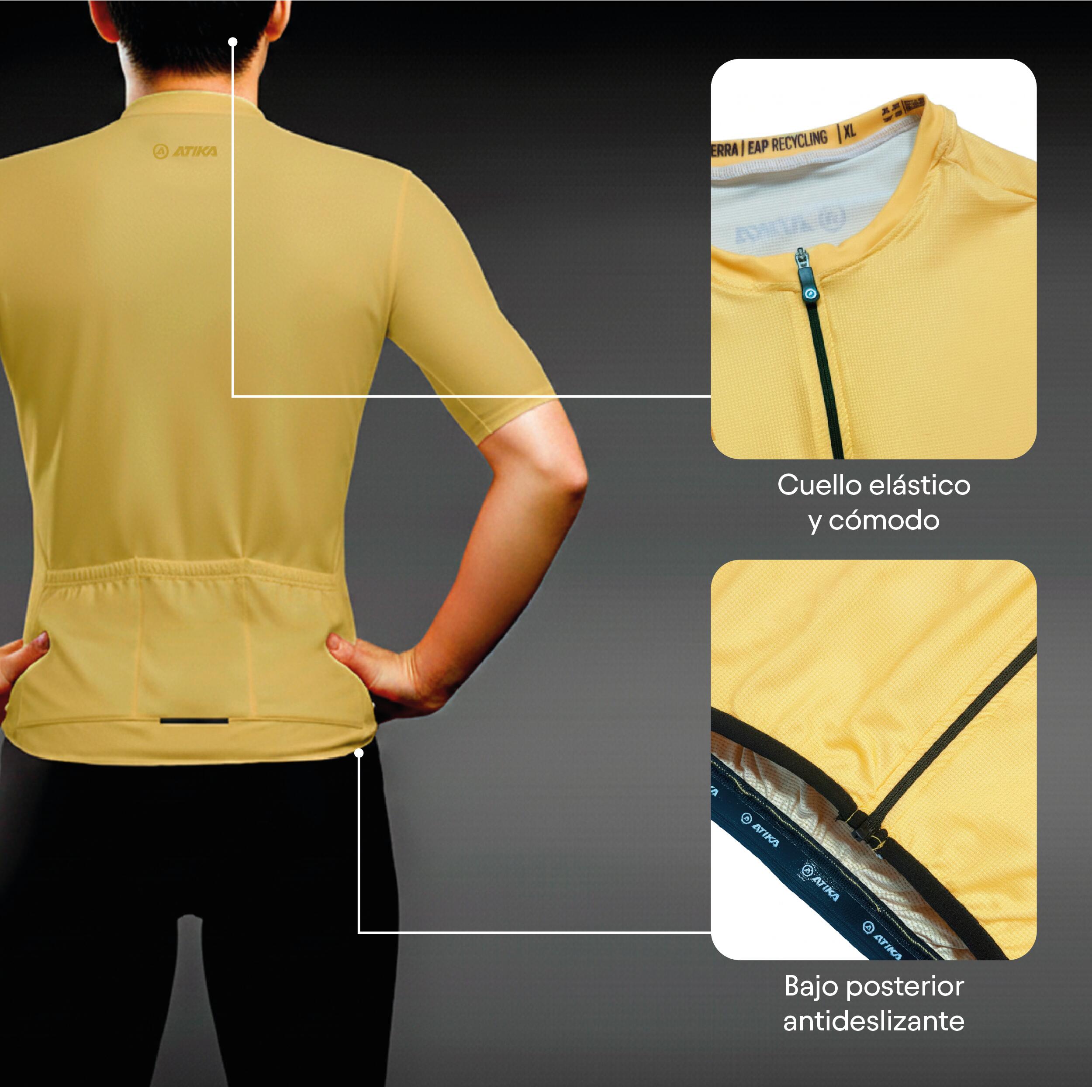 ATIKA Maillot Manga Corta Tejido Transpirable Core  – Ropa Ciclismo Hombre 5/7
