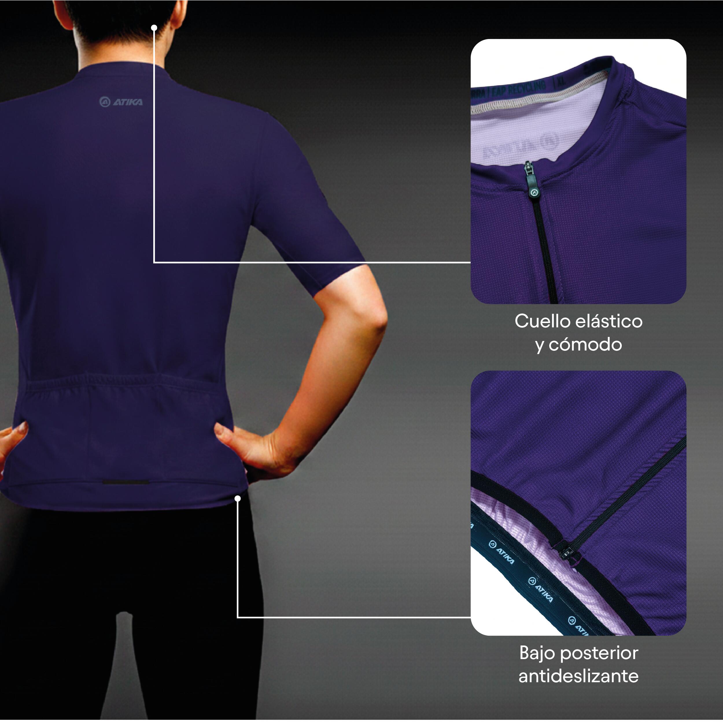 ATIKA Maillot Manga Corta Tejido Transpirable Core  – Ropa Ciclismo Hombre 5/7