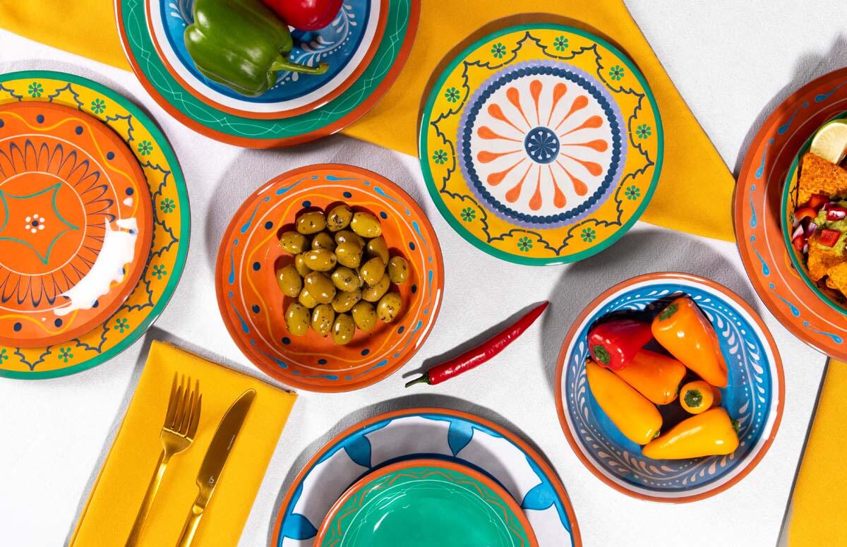 Servies - Fiesta - 16-Delig - Melamine 7/7