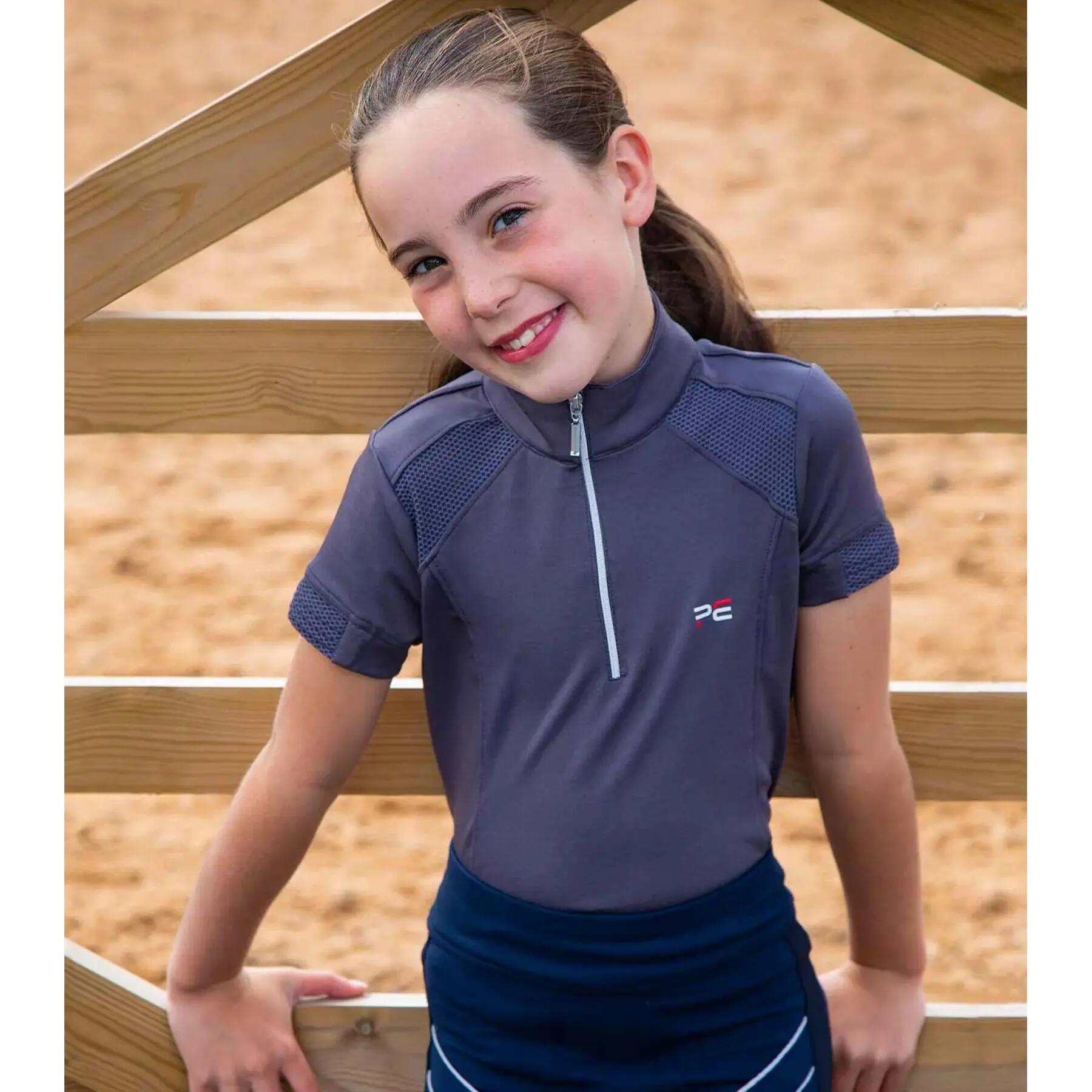 Maillot technique équitation fille Premier Equine Mini Remisa 1/4