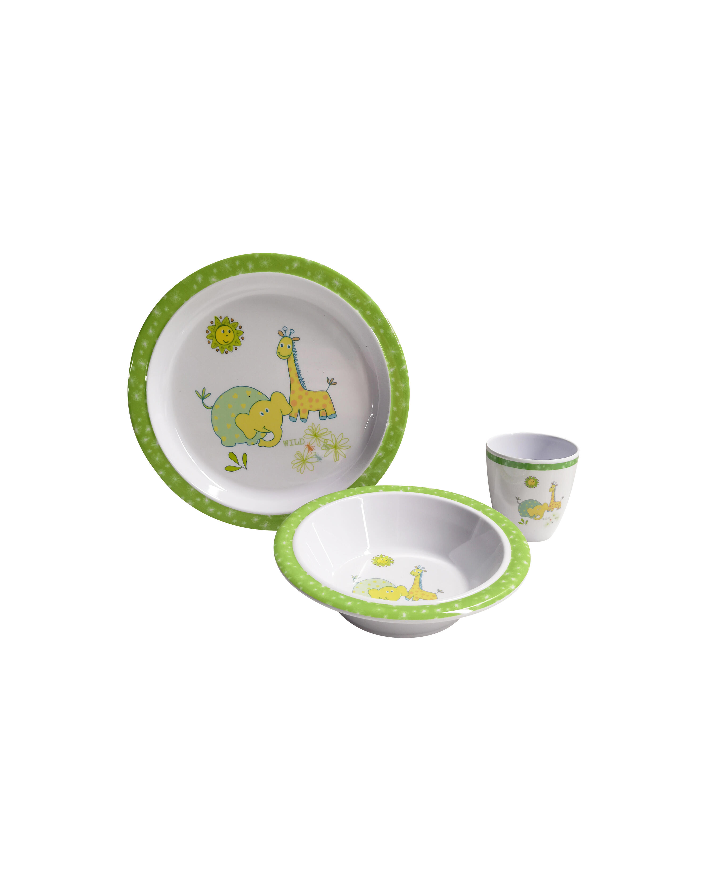 Kids Line - Vaisselle - Faune/Flore - 3 Pièces 1/7