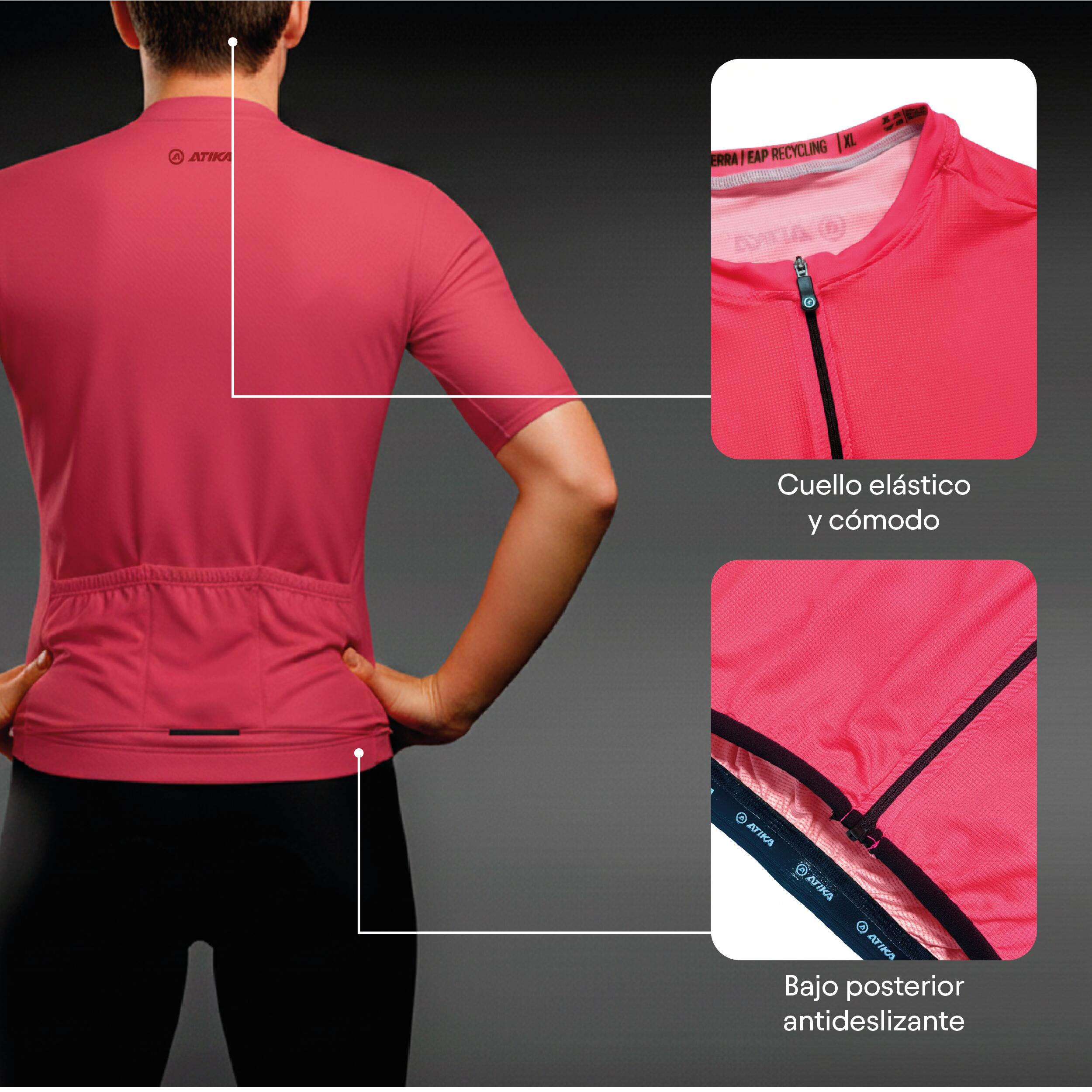 ATIKA Maillot Manga Corta Tejido Transpirable Core  – Ropa Ciclismo Hombre 6/7