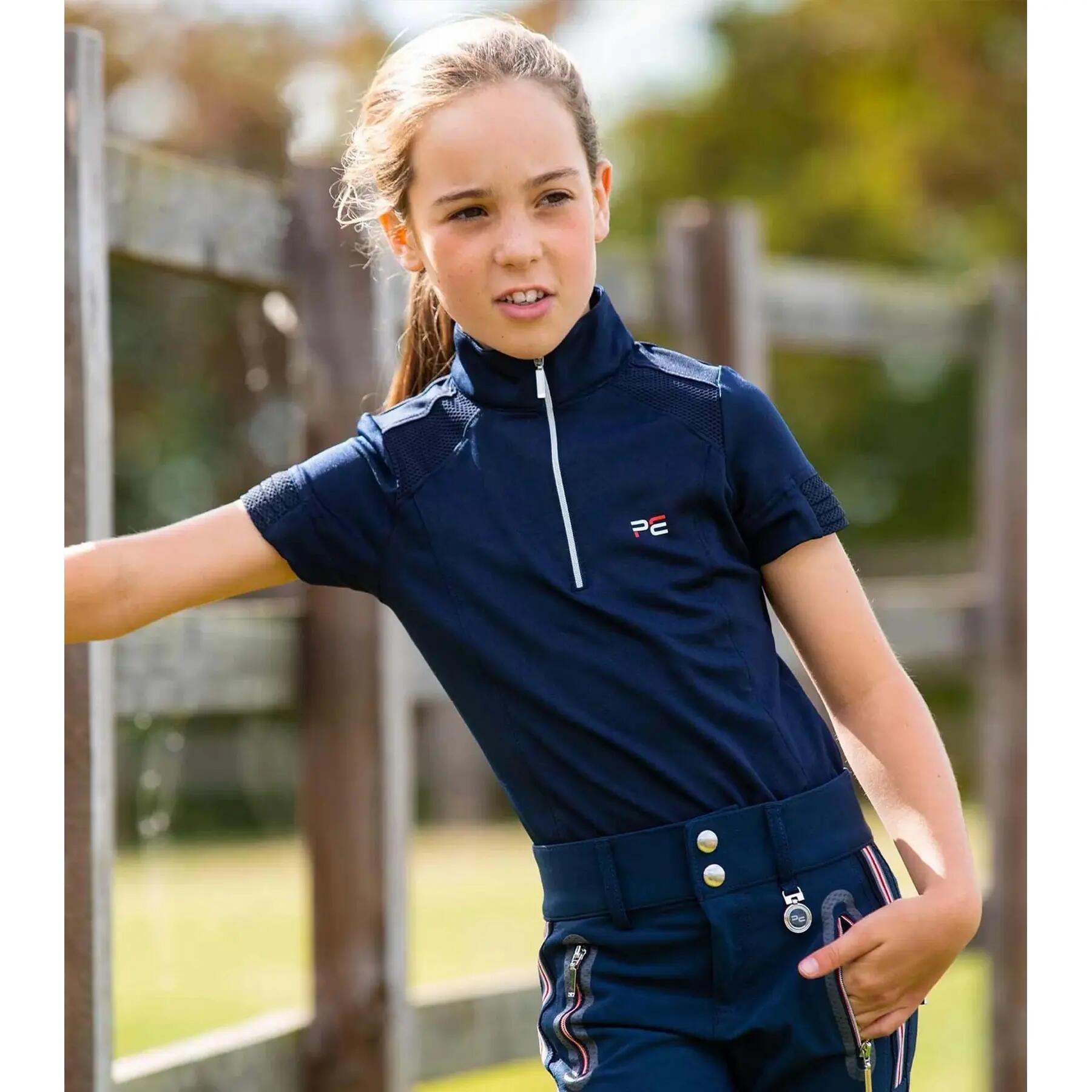 Maillot technique équitation fille Premier Equine Mini Remisa 1/4