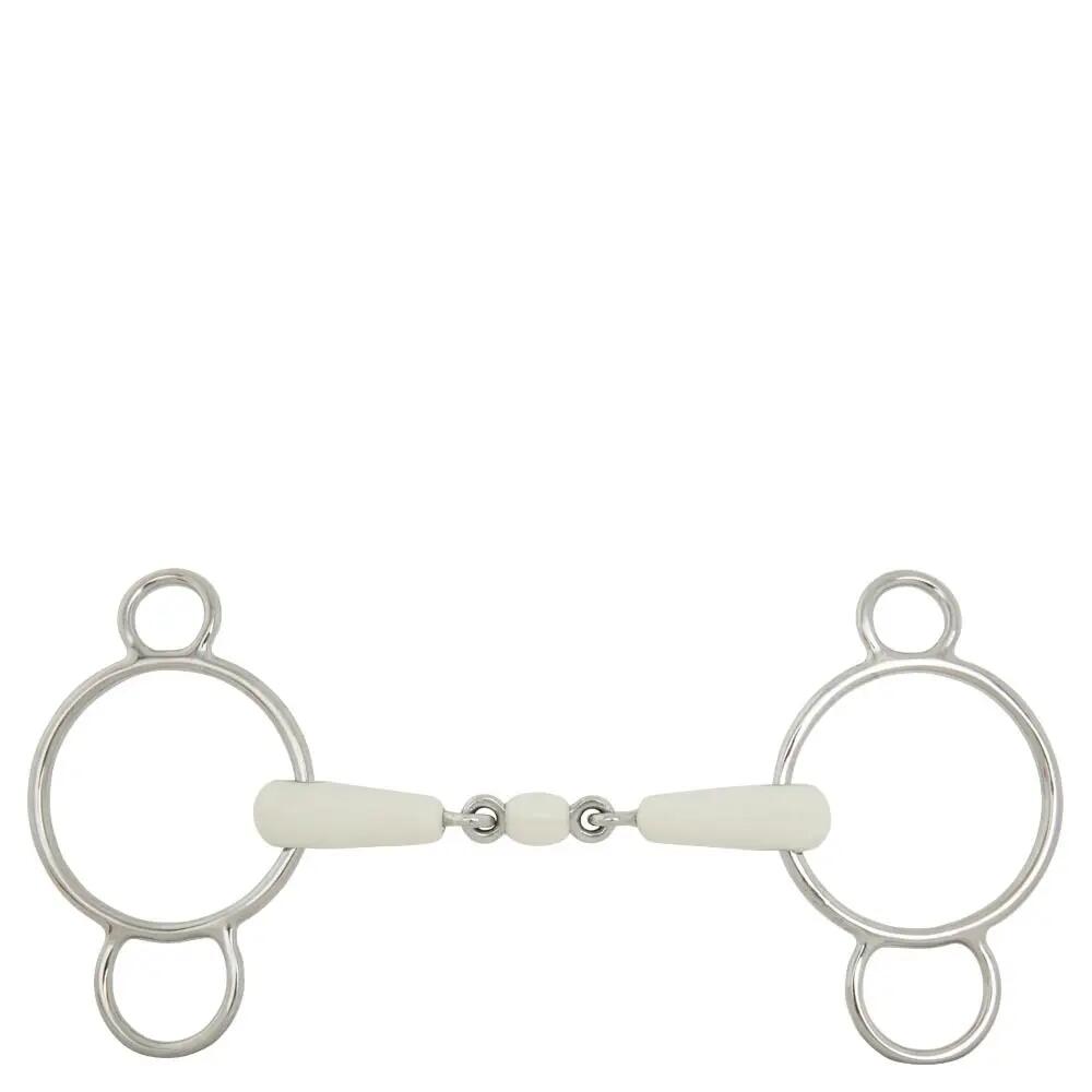 Morso doppio per cavalli BR Equitation Pessoa Combo Comfort 1/2