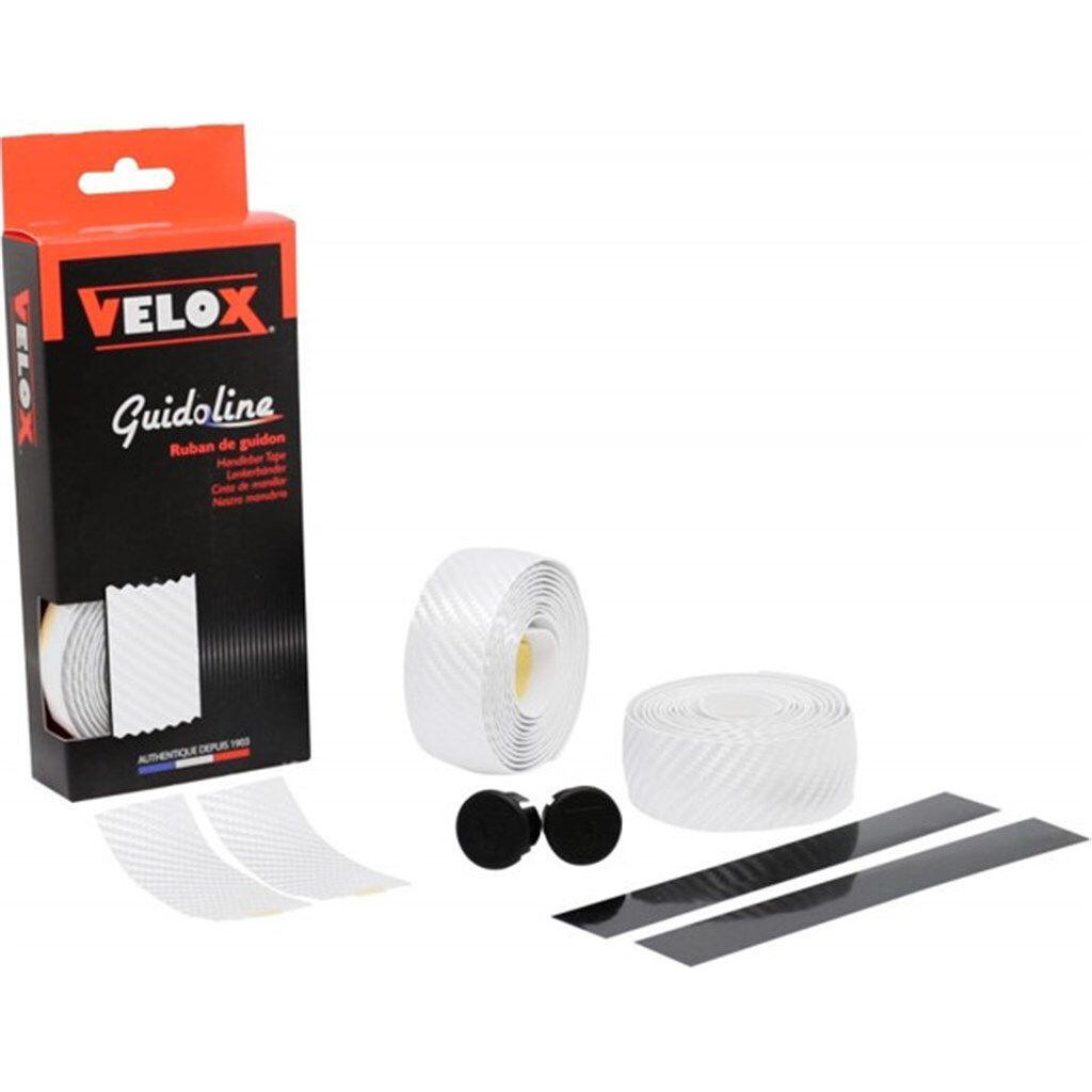 Velox Teckno Lenkerband Carbon-Look 2,5x3,0mm 175cm in Weiß 2/3