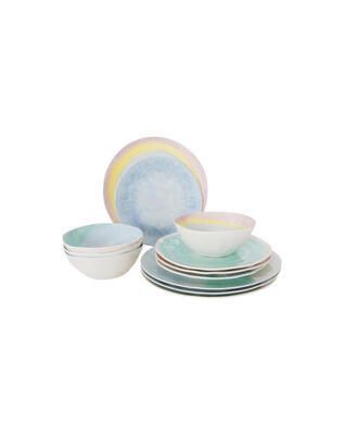 Pastel collection - servies barfleur 12 stuks