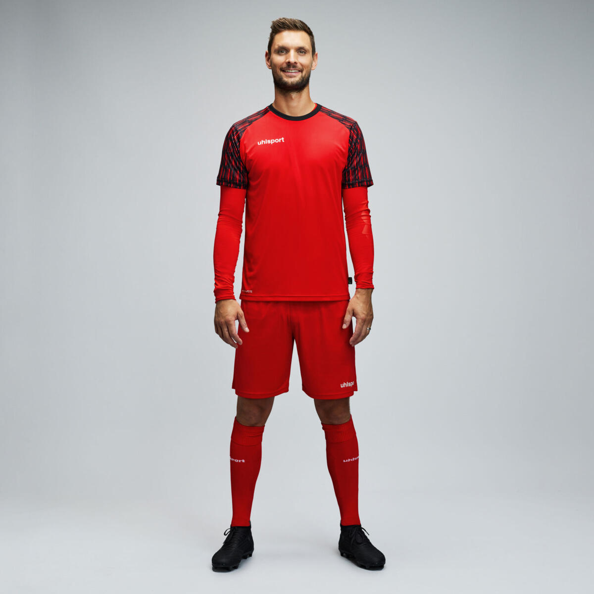 Kinderset met lange mouwen, shorts, baselayer en keeperssokken Uhlsport Reaction 2/7