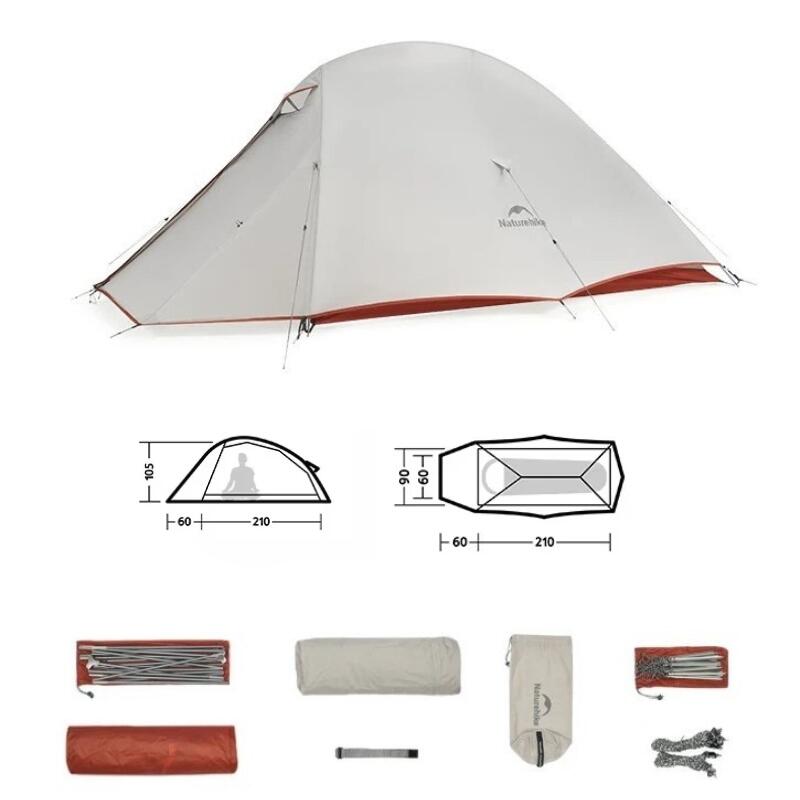 Tenda Da Trekking Naturehike Cloud Up 1 Pro 20D Per 1 Persona 4/5