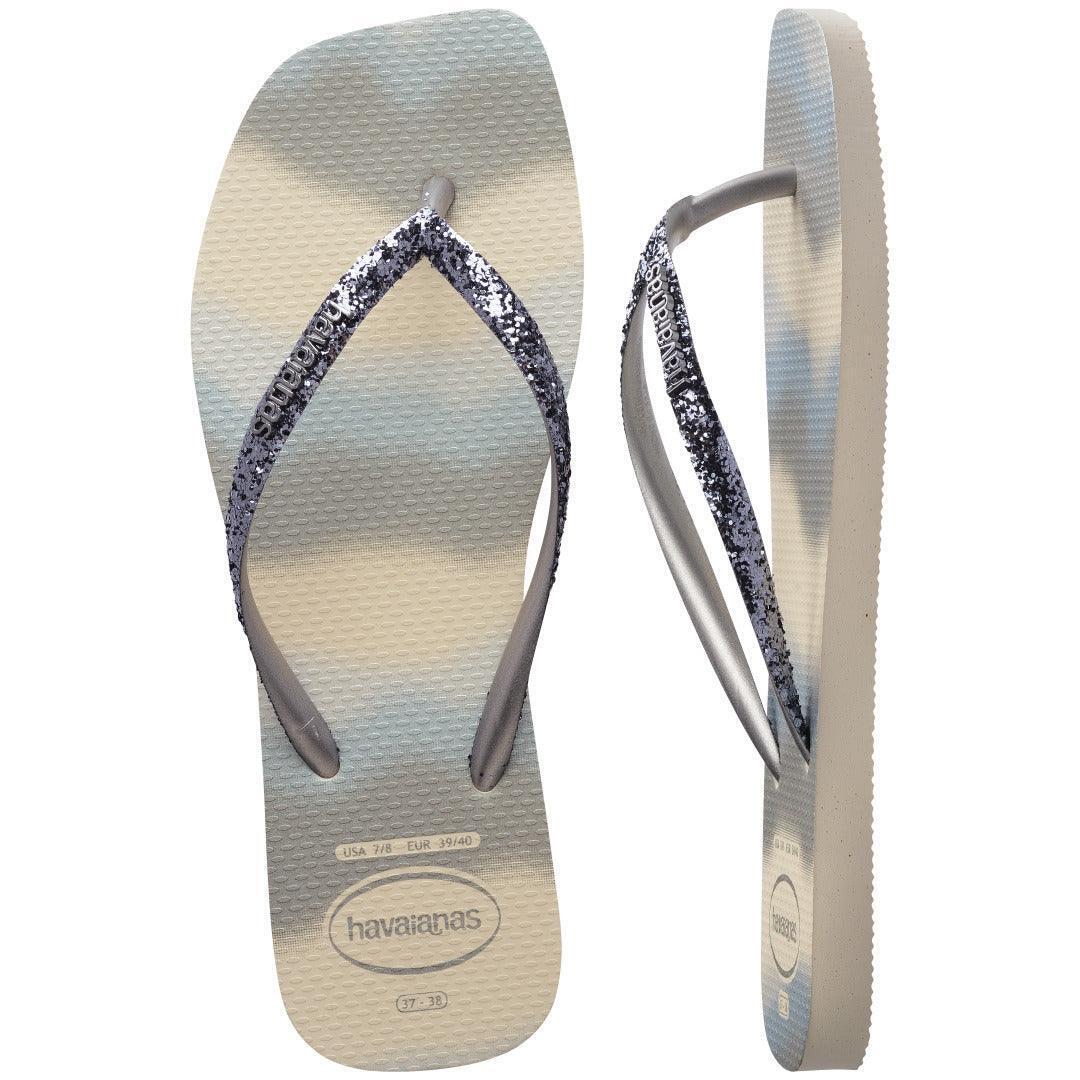 Tongs de fête carrées fines à paillettes femme Havaianas Party 5/6