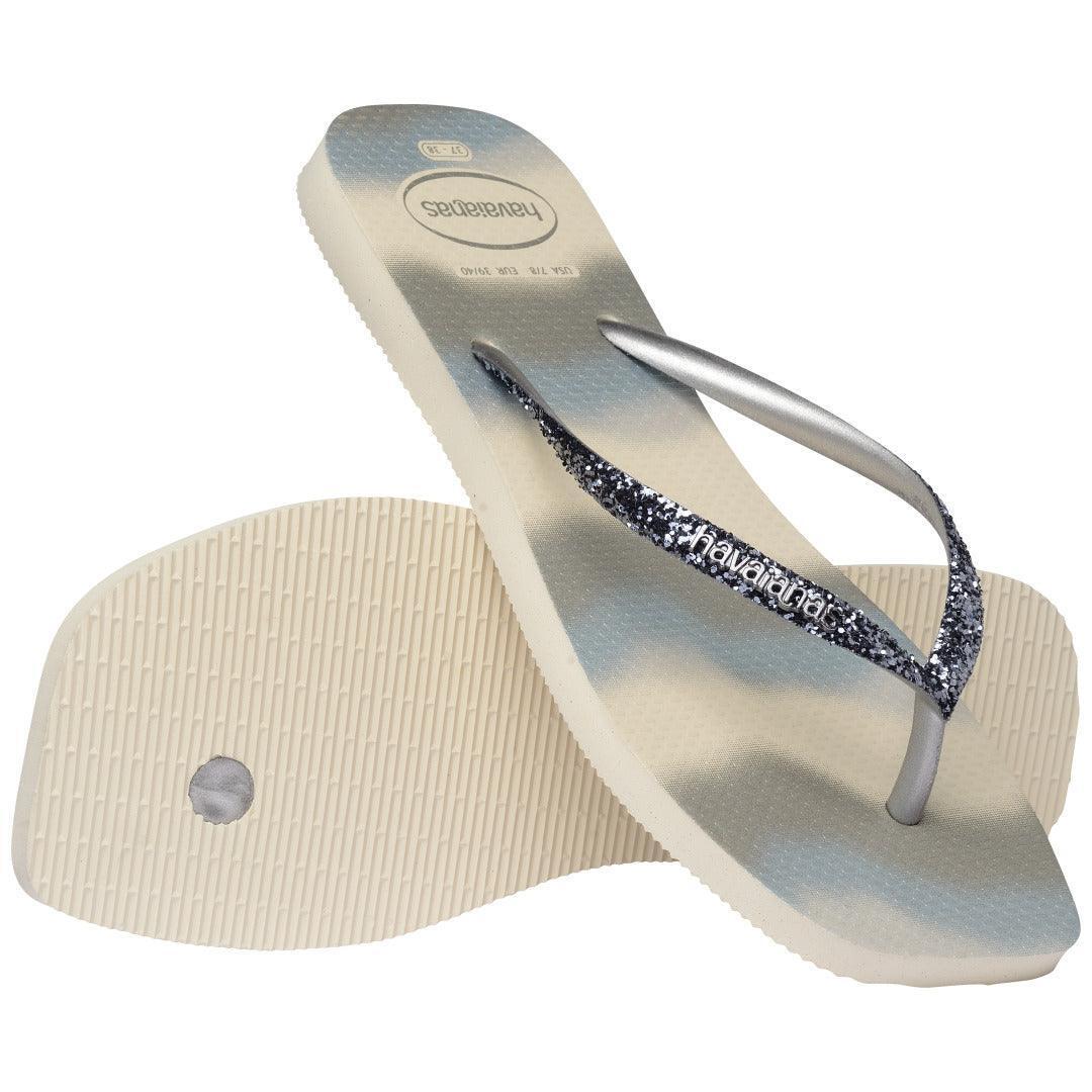 Tongs de fête carrées fines à paillettes femme Havaianas Party 4/6
