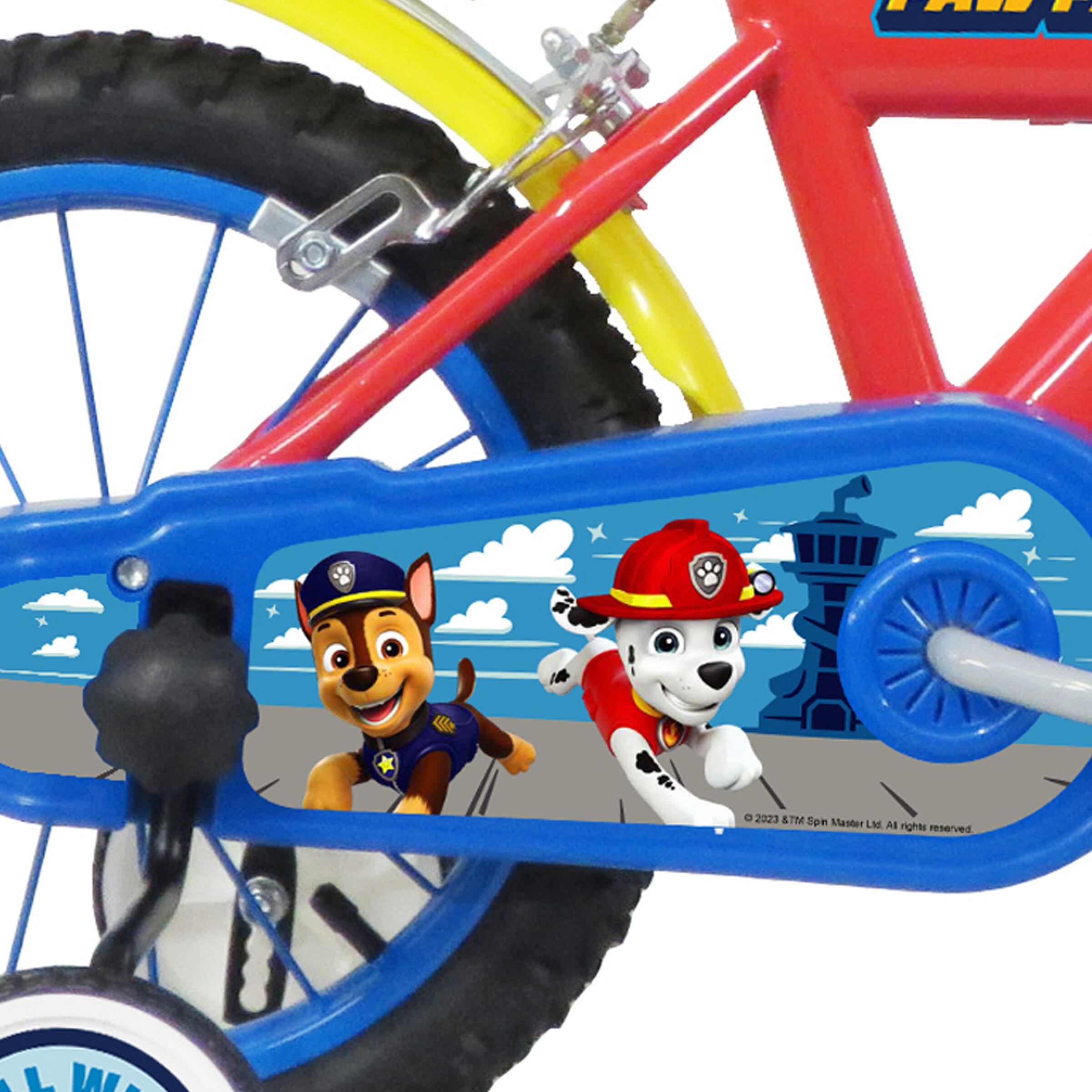 Bicicletta per bambini Paw Patrol da 14" per bambini dai 3 ai 6 anni 5/7