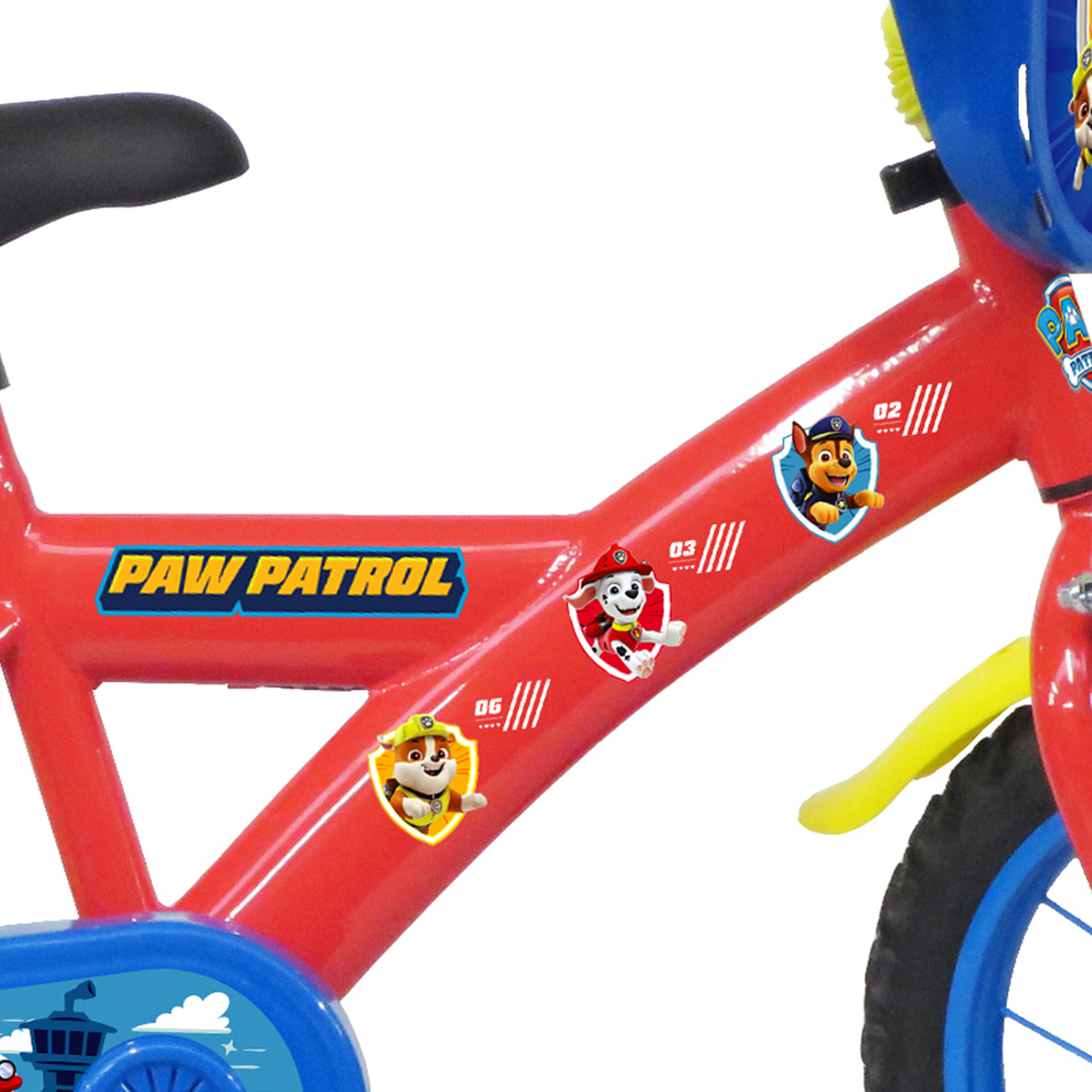 Bicicletta per bambini Paw Patrol da 14" per bambini dai 3 ai 6 anni 4/7