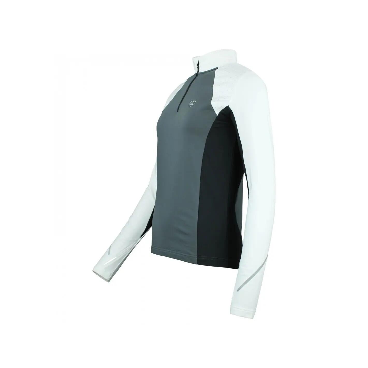 T-shirt 1ere peau avec zip femme Peak Mountain 3/4