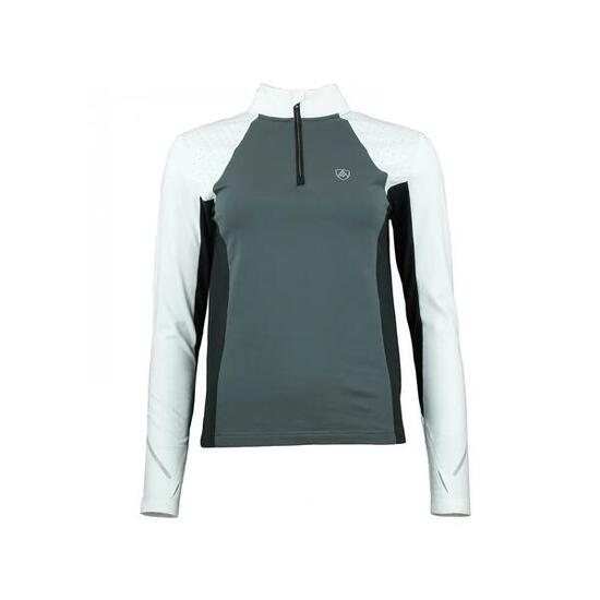 T-shirt 1ere peau avec zip femme Peak Mountain