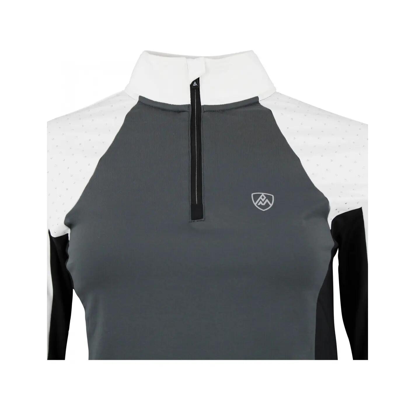 T-shirt 1ere peau avec zip femme Peak Mountain 4/4