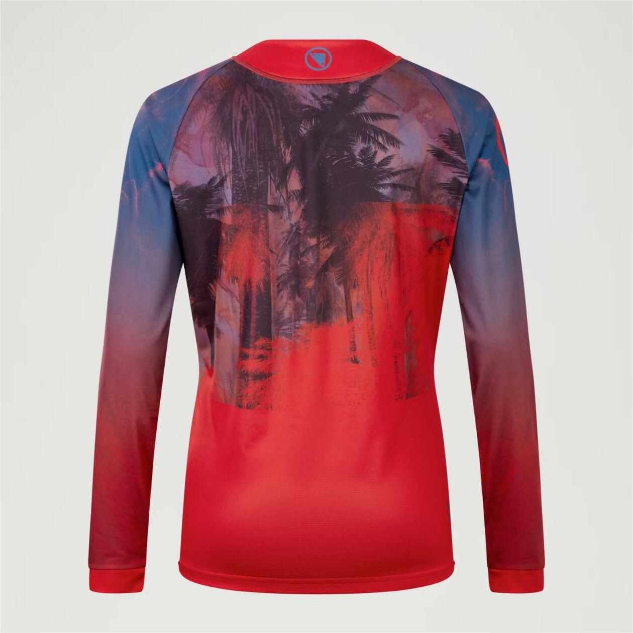 Endura Damen Langarmtrikot Tropical LTD Rot 4/7