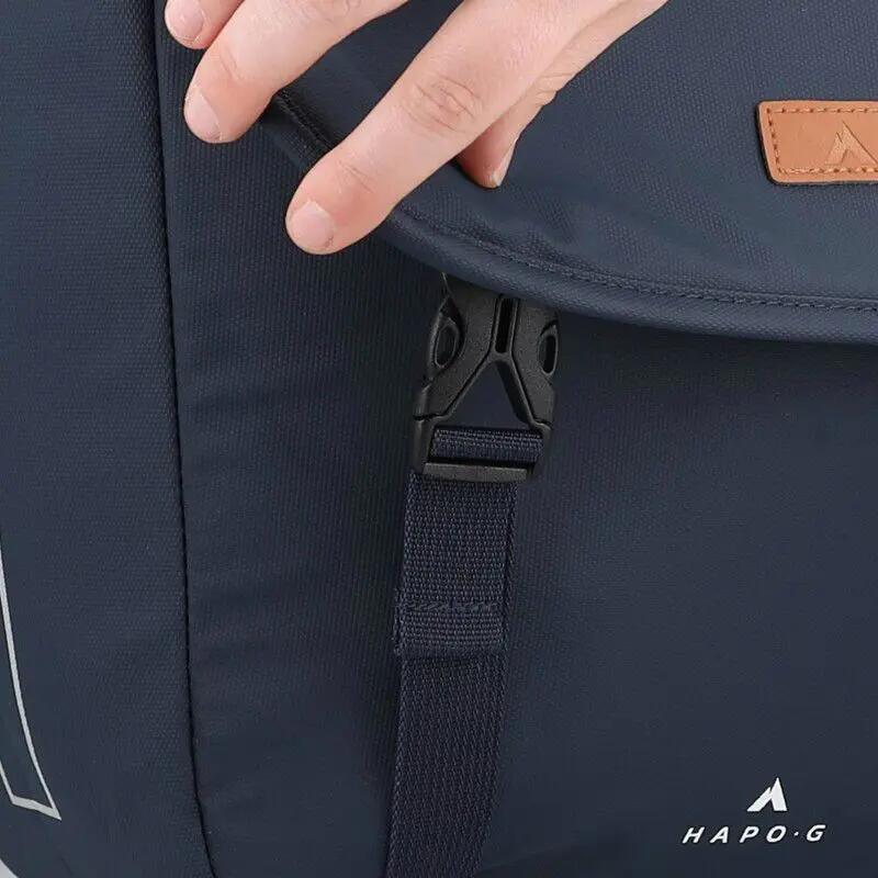 Bolsa doble portaequipajes impermeable bicicleta 27L AZUL 7/7