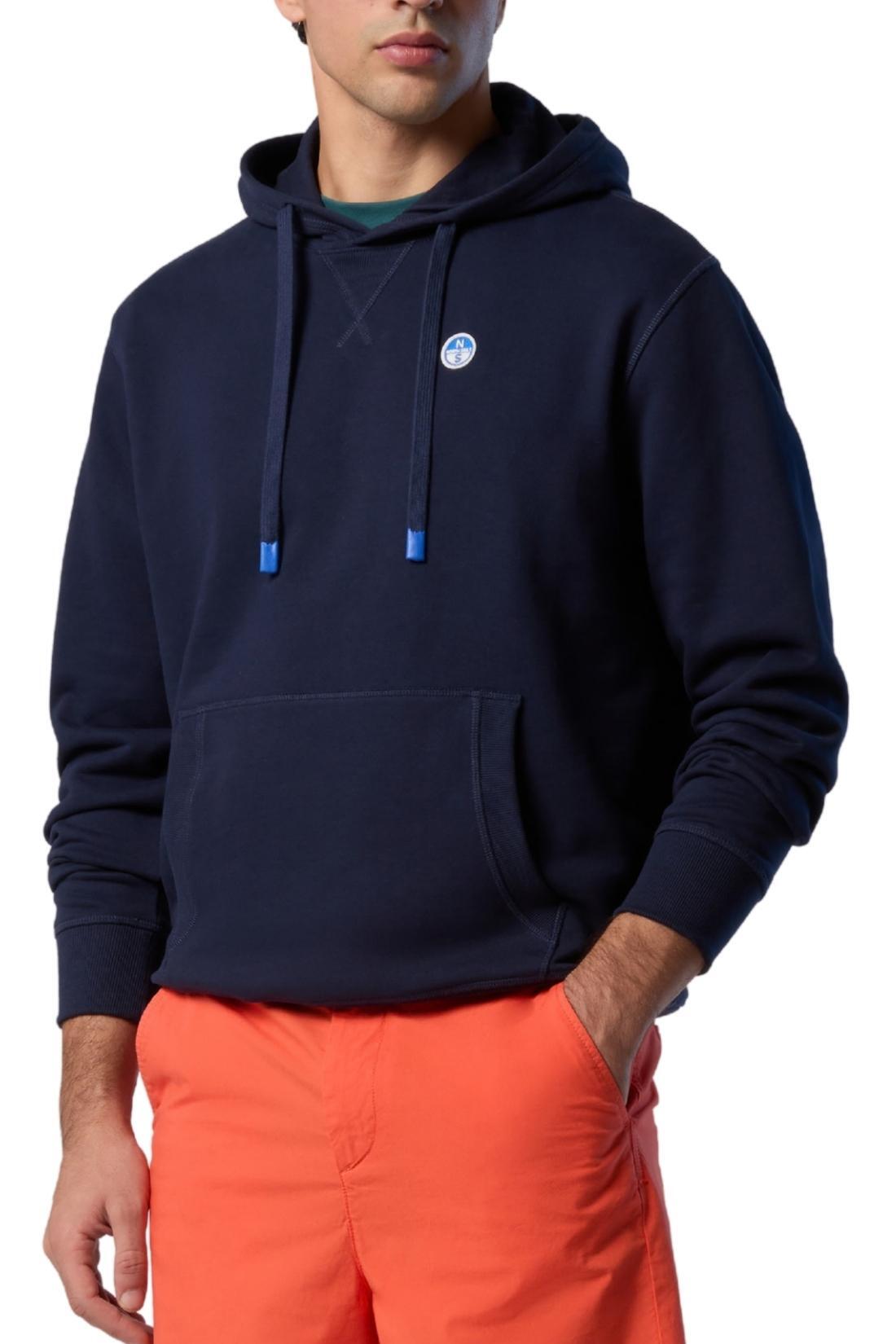 Felpa uomo con cappuccio e logo 2/3