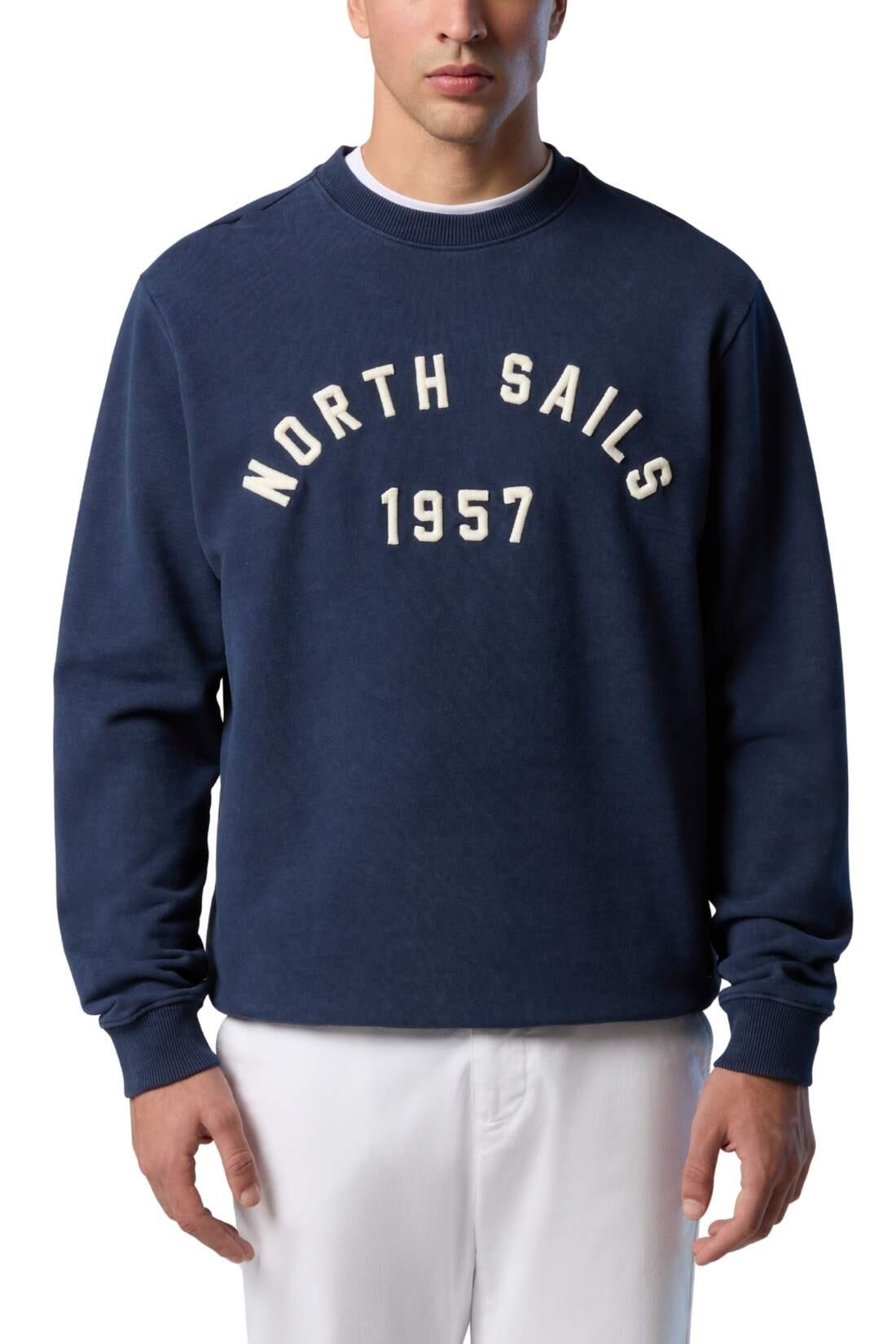 Sudadera - Sportswear - Men - De corte relajado, con logo bordado - Azul marino 2/3