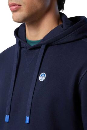 Herren - sportswear - hoodie - regular fit, baumwollfleece, logo - blau