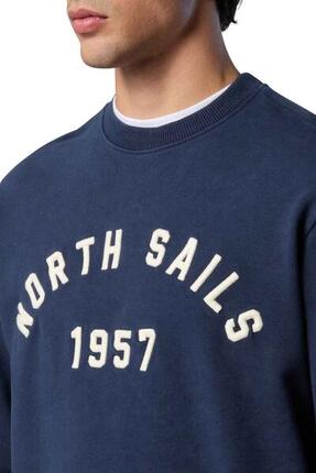 Herren - sweatshirt - relaxed, besticktes logo - dunkelblau