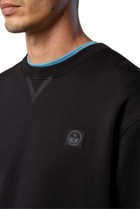 Sweatshirt - Sportswear - Homme - Coton interlock relaxed - Noir