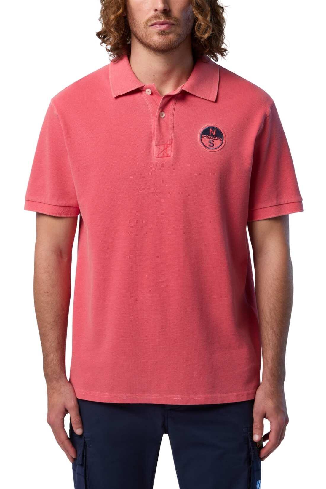 Polo uomo con lavaggio ai pigmenti 2/3