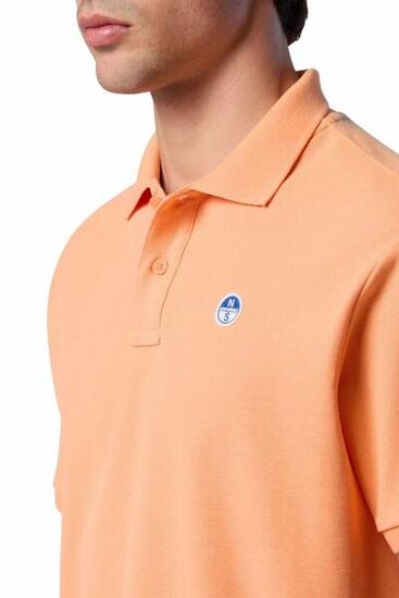Polo - Homme - Coton, coupe regular, manches courtes - Orange
