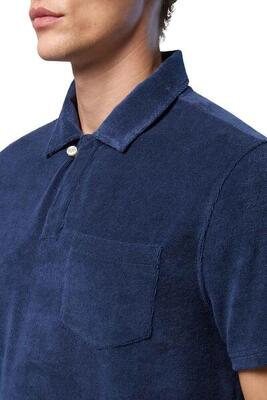 Polo - sportswear - heren - regular fit, korte mouw, katoenmix - blauw