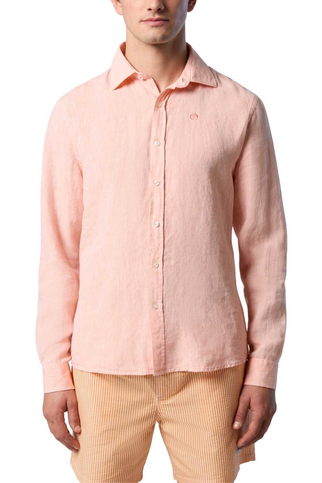 Camicia di lino uomologo 3/4