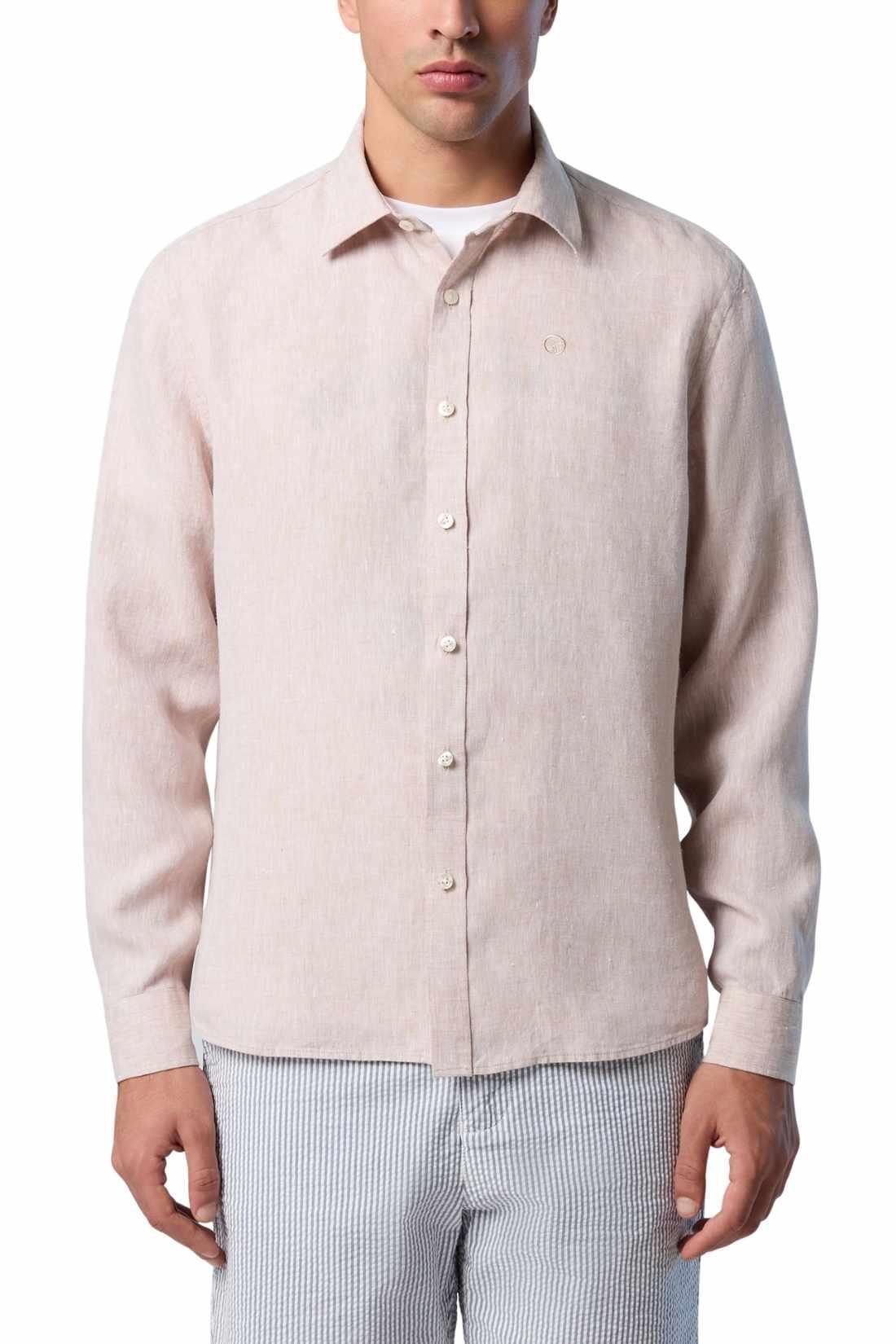 Camicia di lino uomologo 3/4