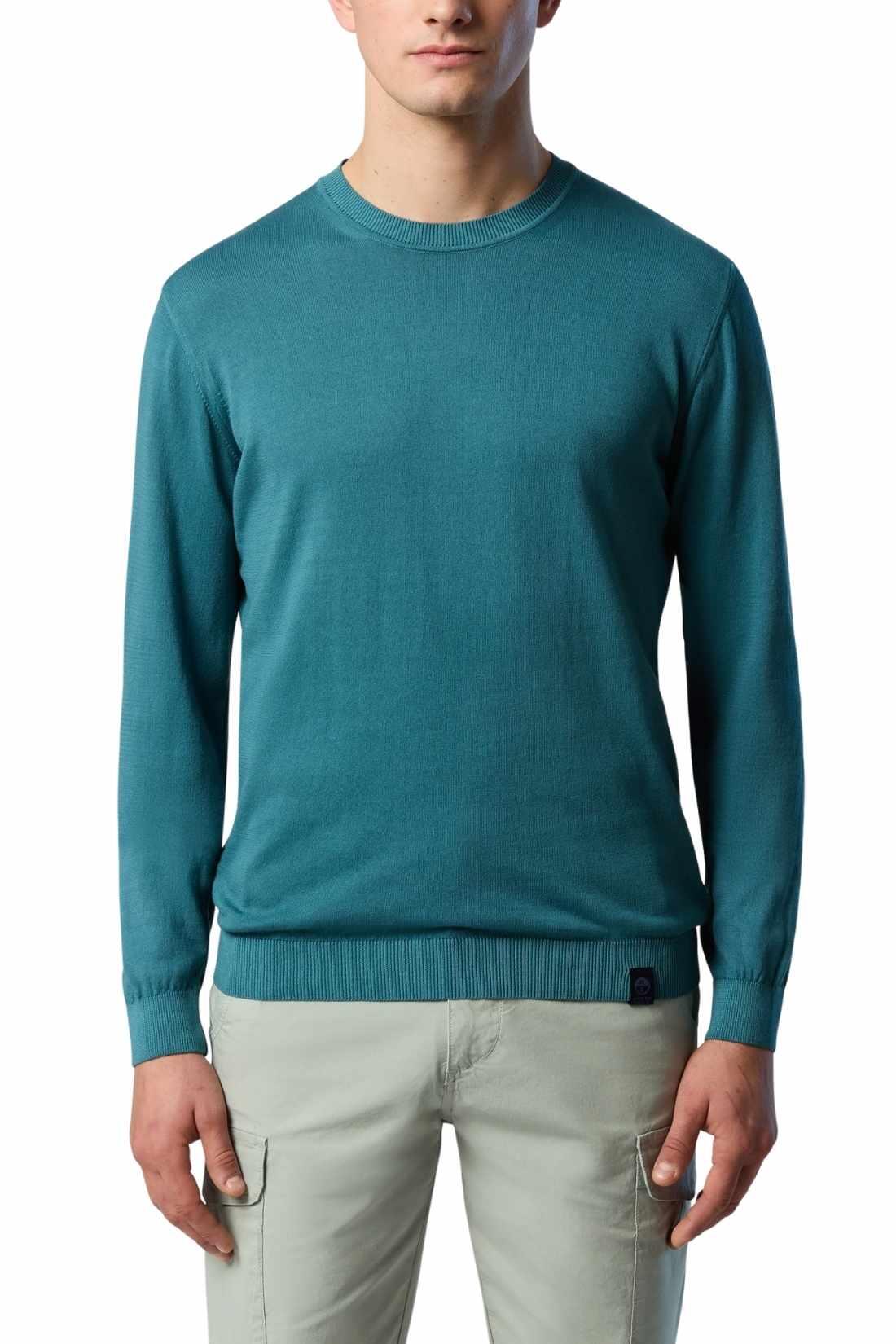 Camiseta sportswear - Hombre - 100% algodón, cuello redondo, azul 2/3