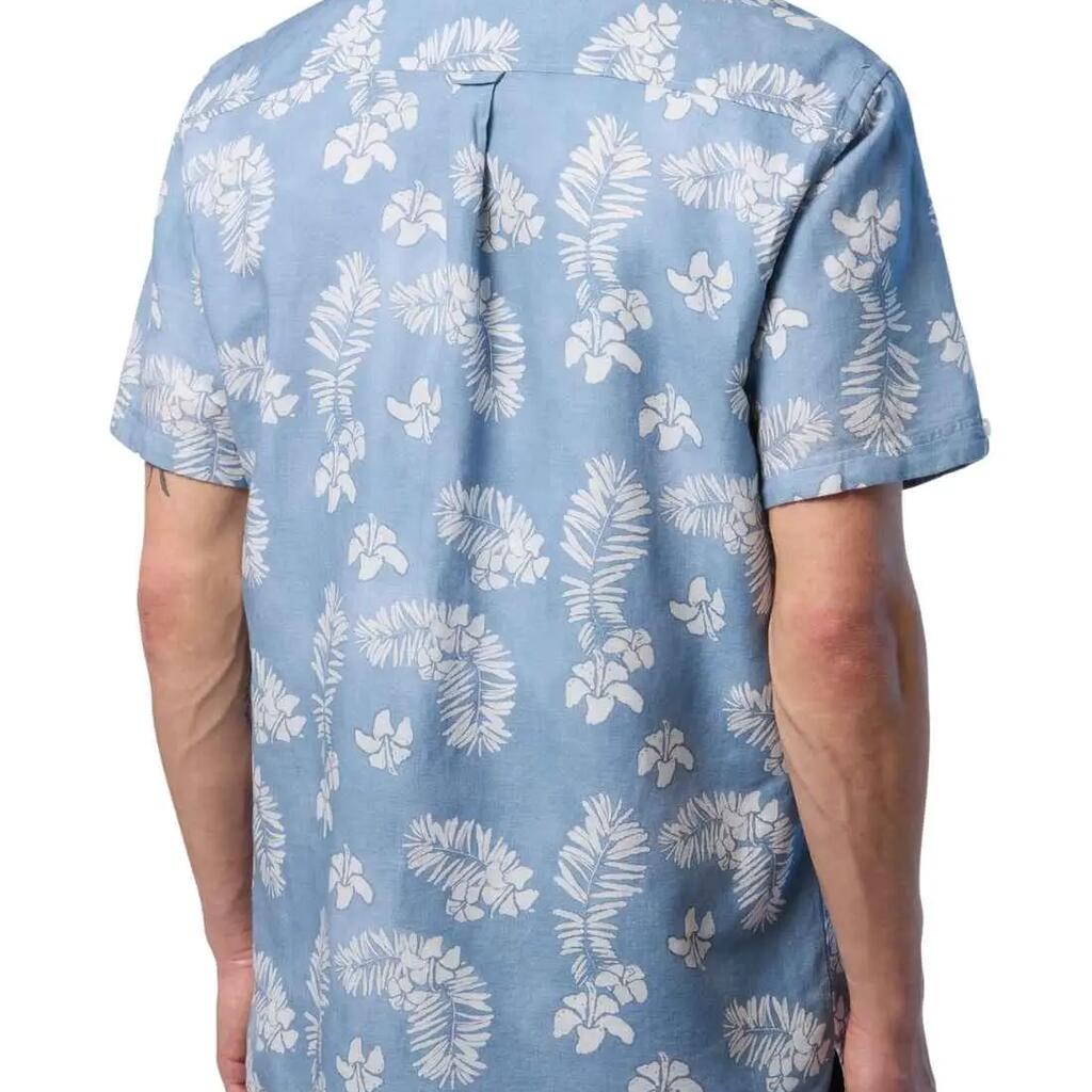 NORTH SAILS - Camicia uomo in cotone e lino con stampa all-over - Taglia XXL