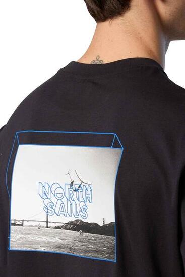 T-shirt - lifestyle - Uomo - Regular fit stampato - North Sails - Nero