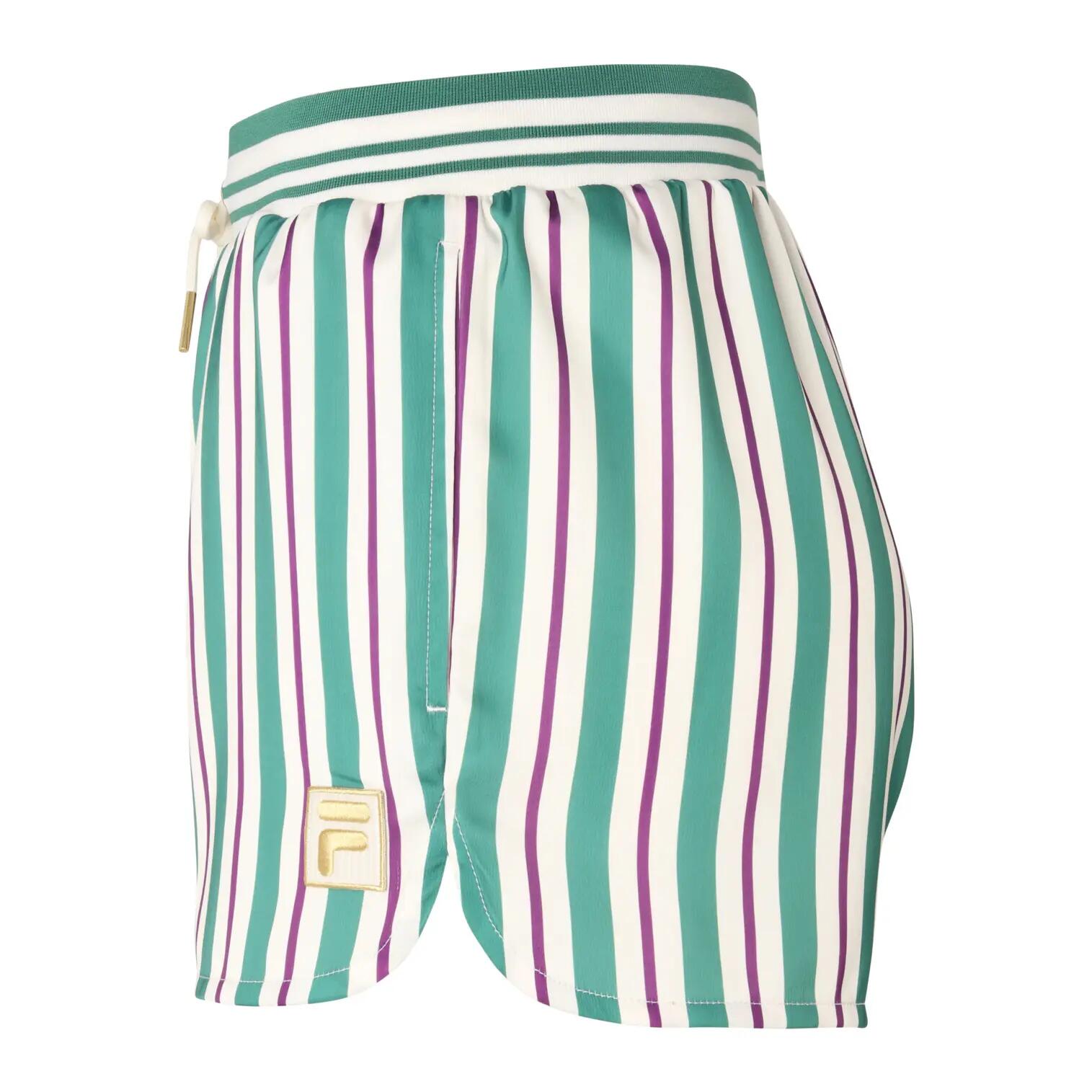 Short satin femme Fila Lassance Striped 3/6