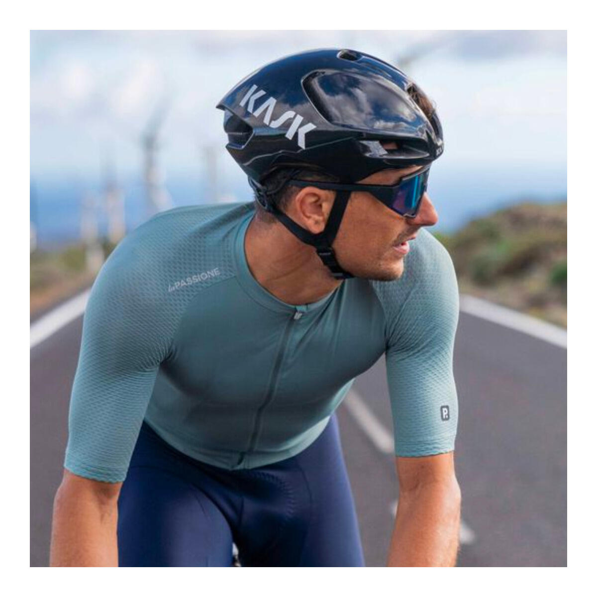 Casque Route Kask Utopia Y Bleu 4/4