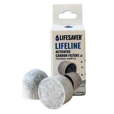 Lifesaver lifeline replacement activated carbon filters - 3-pack