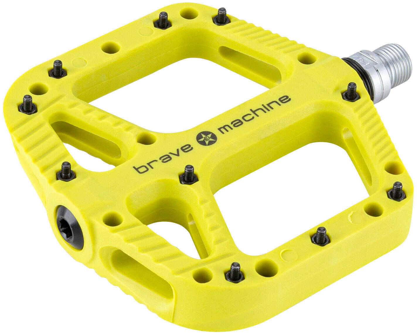 Pédale plate BRAVE Freeride XL mod. 19 vert lime 2/2