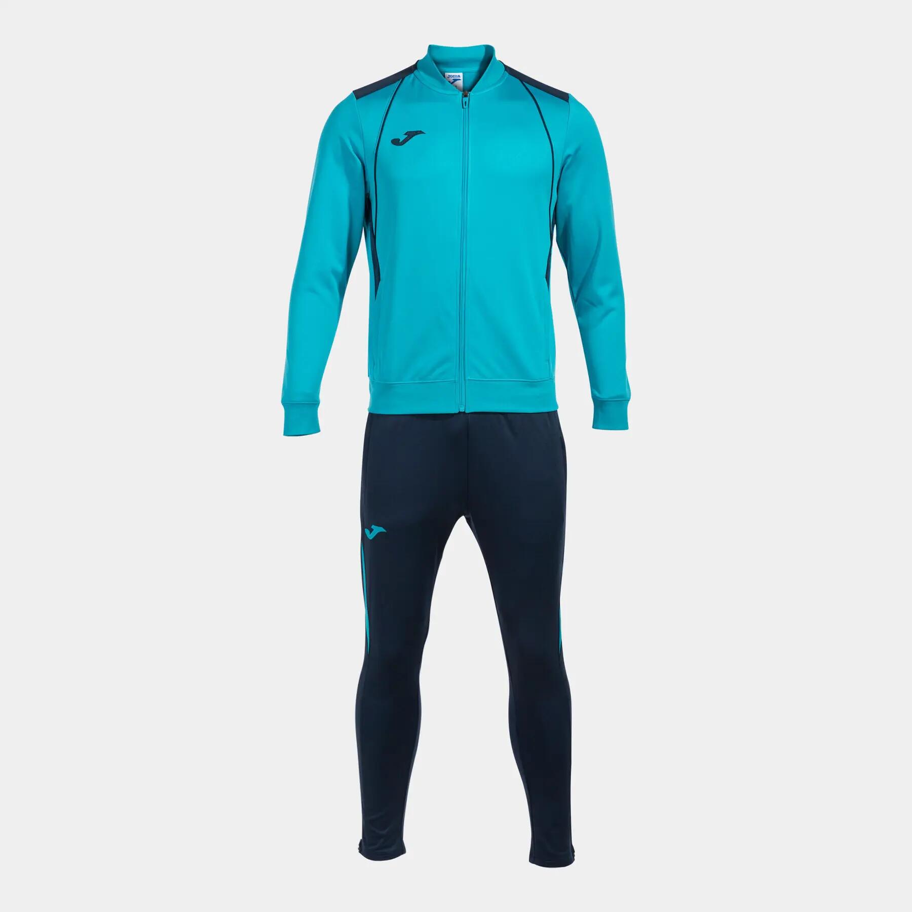 Fato De Treino Futebol Criança Joma Championship VII Azul-Turquesa Fluor 3/4