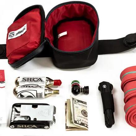 SILCA Mattone Grande saddle bag black/red 1.2 l