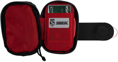 Silca zadeltas mattone zwart/rood