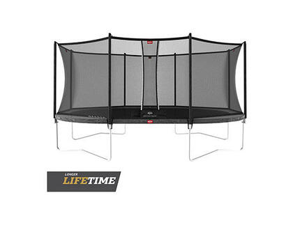 Trampoline Grand Favorit Regular 520 + Filet Séc. Comfort Gris