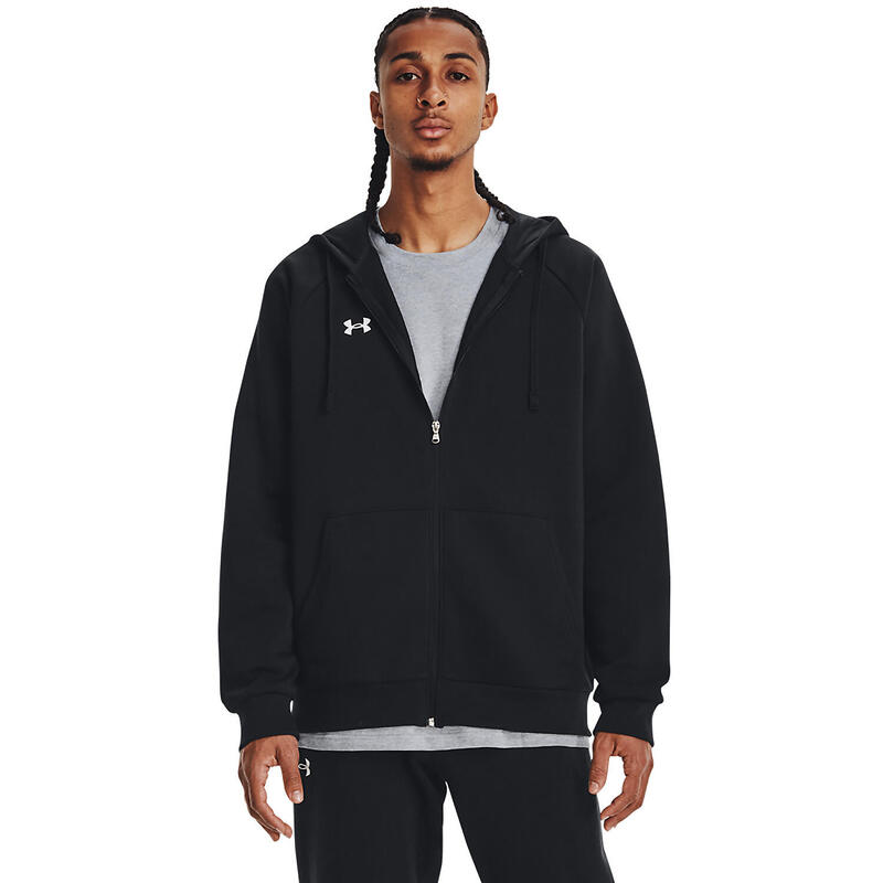 Hanorac barbati Under Armour UA Rival Fleece FZ, Negru