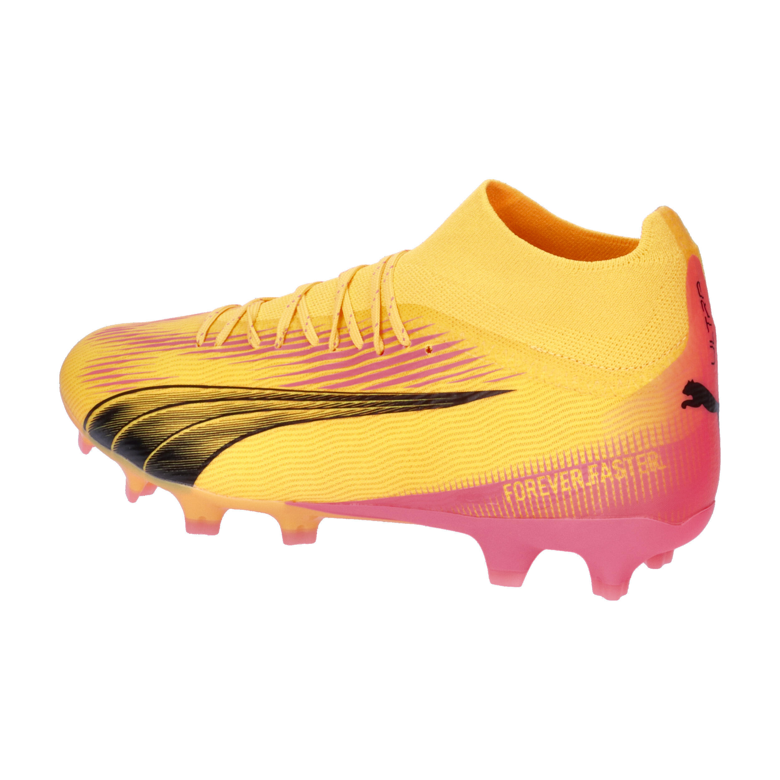 Scarpe da calcio ULTRA PRO FG/AG PUMA Sun Stream Black Sunset Glow Orange Pink 3/7