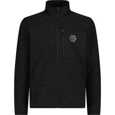 Heren fleece trui cmp 35h3907 melange gebreid
