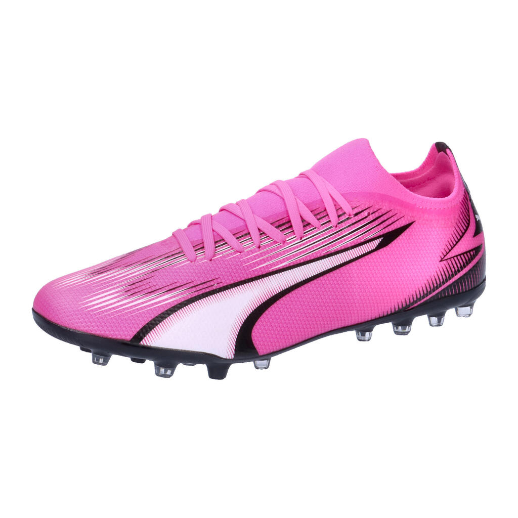 Puma Ultra Match MG Mens Pink Football Boots