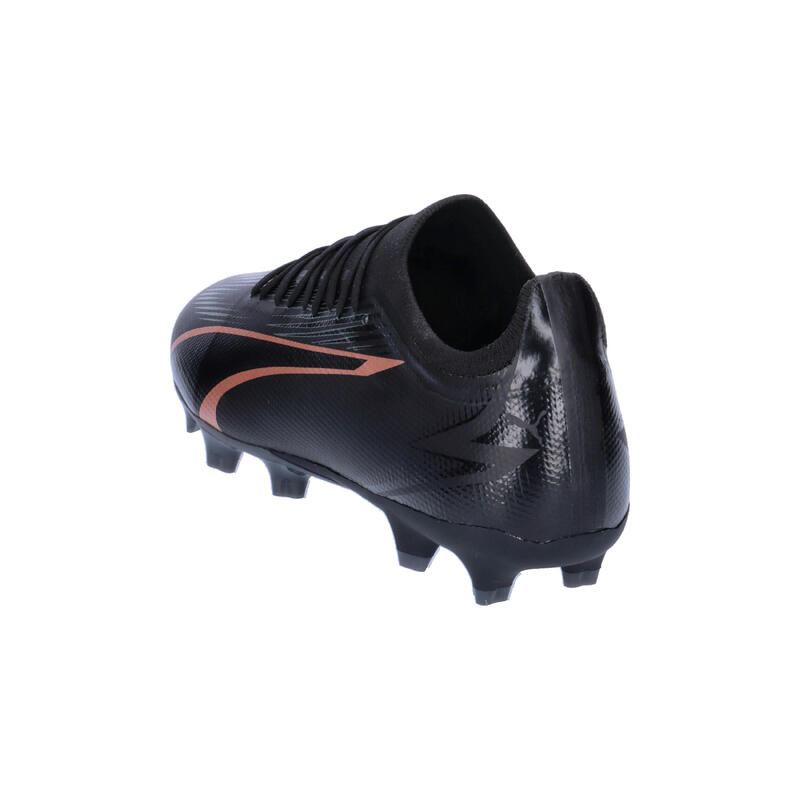 Ghete de fotbal ULTRA MATCH FG/AG pentru adulți PUMA Black Copper Rose Metallic