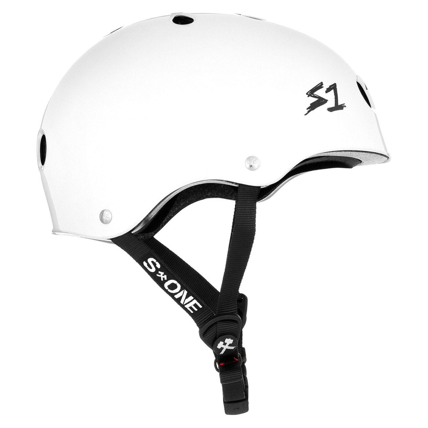 Casco S-One Mega Lifer | Bianco con scacchiera | Taglia M | S-One 3/4