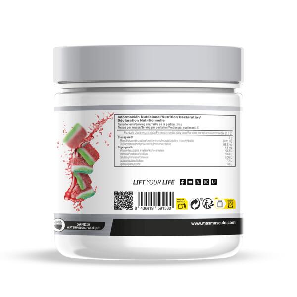 Creatine Monohydrate Clonapure® - 300g Watermelon MASMUSCULO